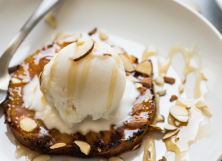 Cream of Coconut Ice Cream with Ponche-spiced Pineapple