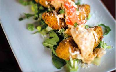 Image for Fried Avocado with Shrimp and Crab