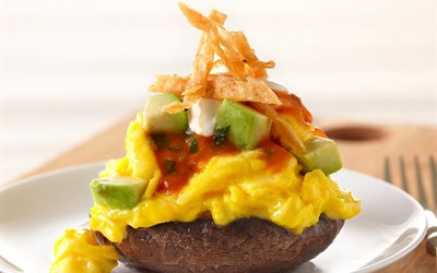 Image for Huevos Rancheros with Portobello with Ranchero Sauce