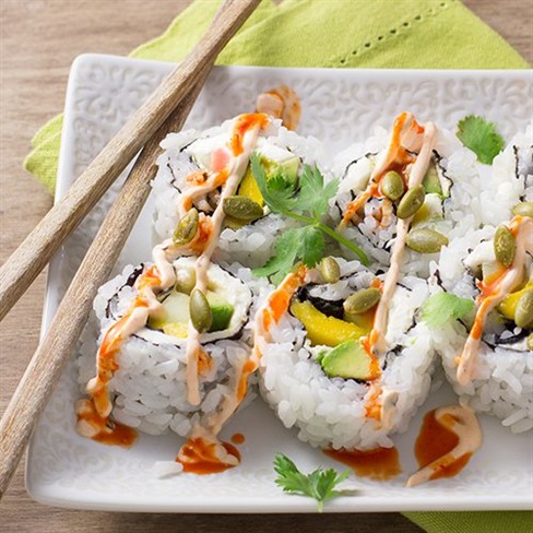 Mango Avocado Mexican Sushi